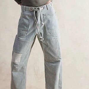 Striped moxie free people jeans